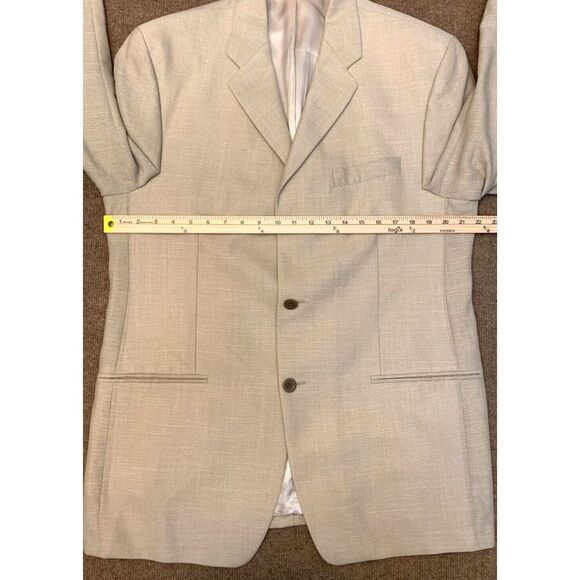 Donna Karen DKNY Linen Twill Blazer Mens 42L Jacket Sportcoat - Picture 6 of 9